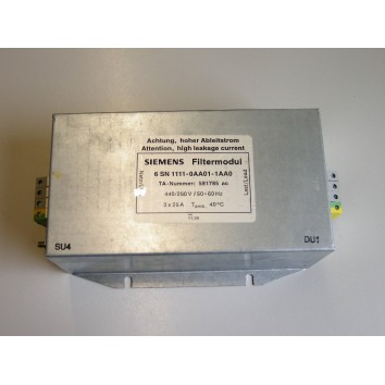 6SN1111-0AA01-1AA0  SIEMENS SIMODRIVE 611 MAINS FILTER FOR UNREGULATED POWER SUPPLY 10 KW